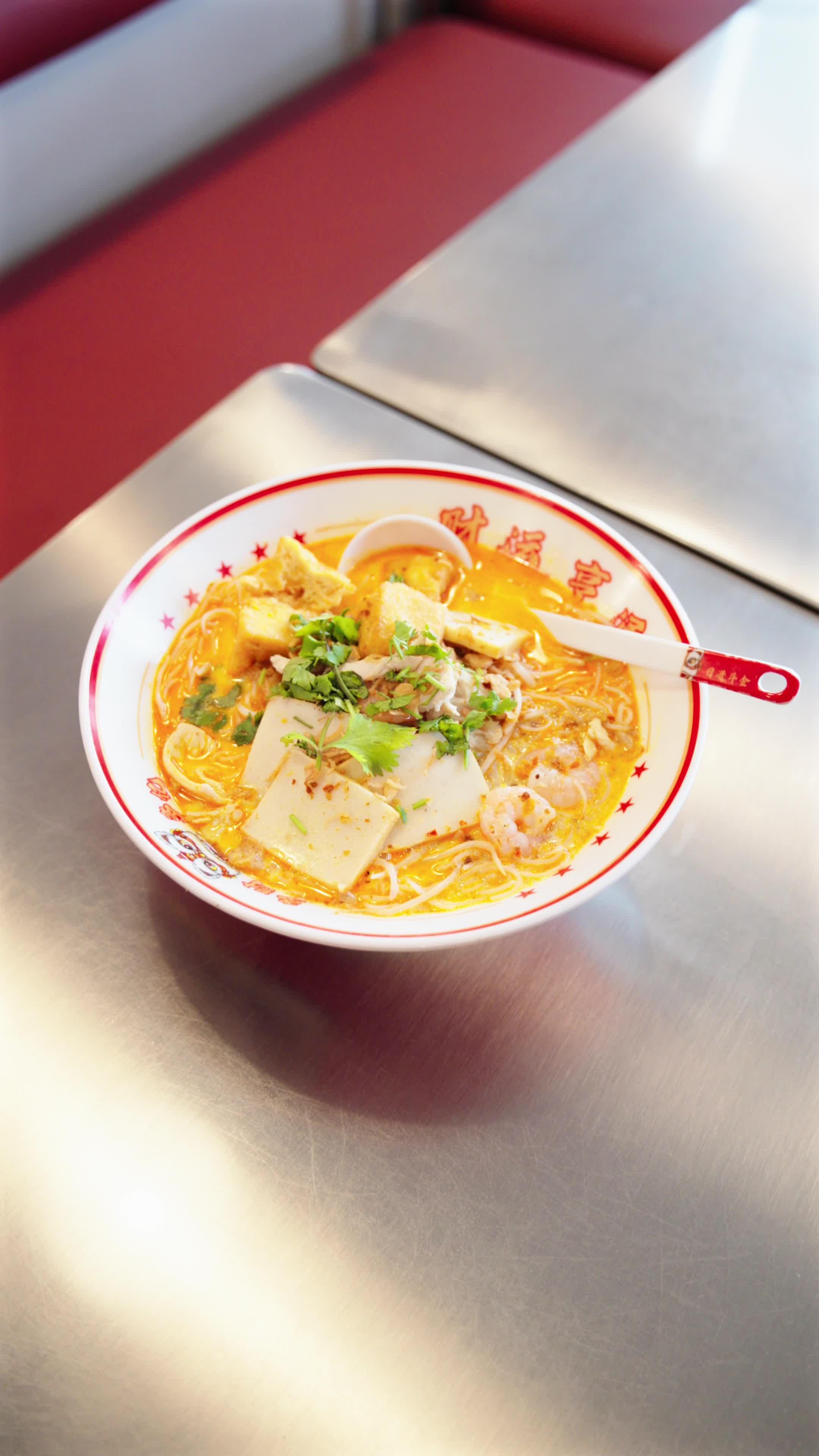 Chef's Signature Laksa Rice Noodles from Mantung Cafe