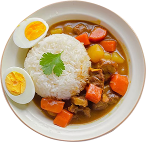 Signature curry beef brisket on rice from Mantung Cafe